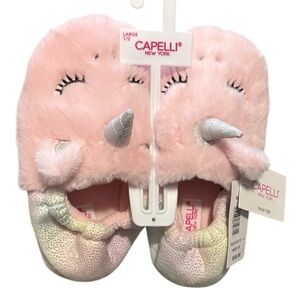 Girls unicorn slippers (large 1/2)
